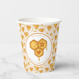 Vasos De Papel Honeycomb Honey Bee Cute Baby Shower
