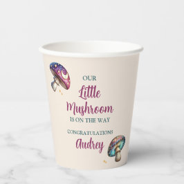 Vasos De Papel Hongos boho lindos Taza de papel para baby shower
