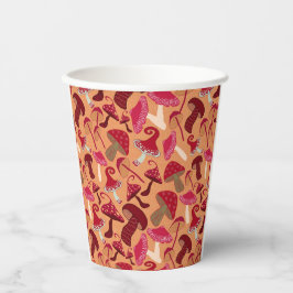 Vasos De Papel Hongos Cute