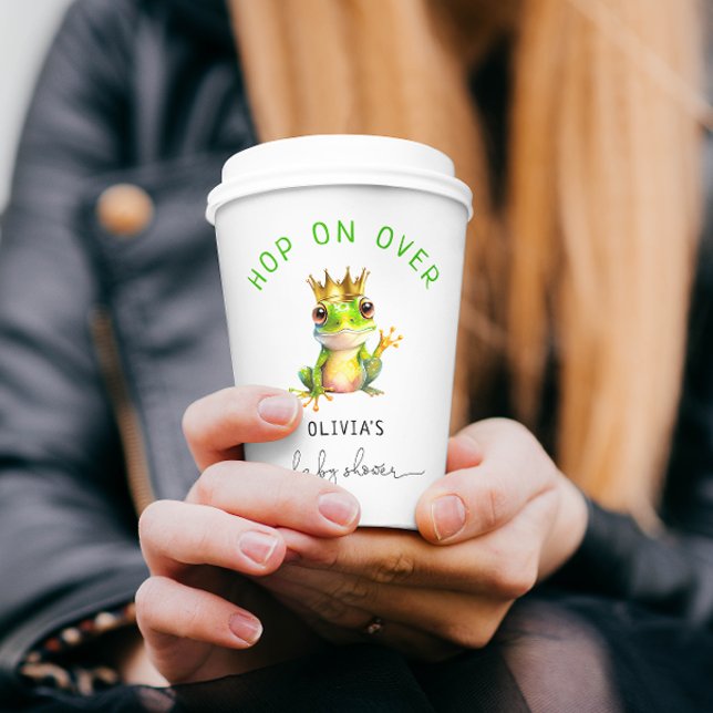 Vasos De Papel Hop On Frog Prince Baby Shower (Subido por el creador)