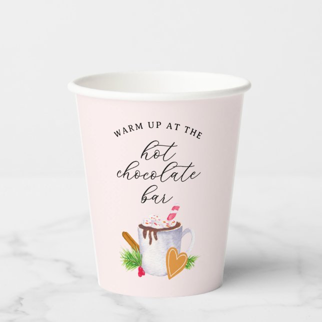 Vasos De Papel Hot Chocolate Bar (Anverso)