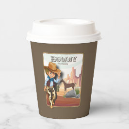 Vasos De Papel Howdy howies papel de impresión animal de primer c