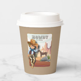 Vasos De Papel Howdy howies papel de impresión animal de primer c