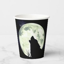 Vasos De Papel Howling Wolf