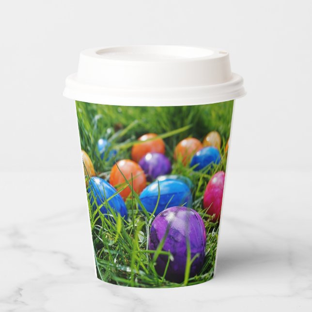 Vasos De Papel Huevos de Pascua (Anverso)