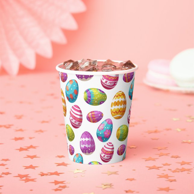 Vasos De Papel Huevos de Pascua (in situ)