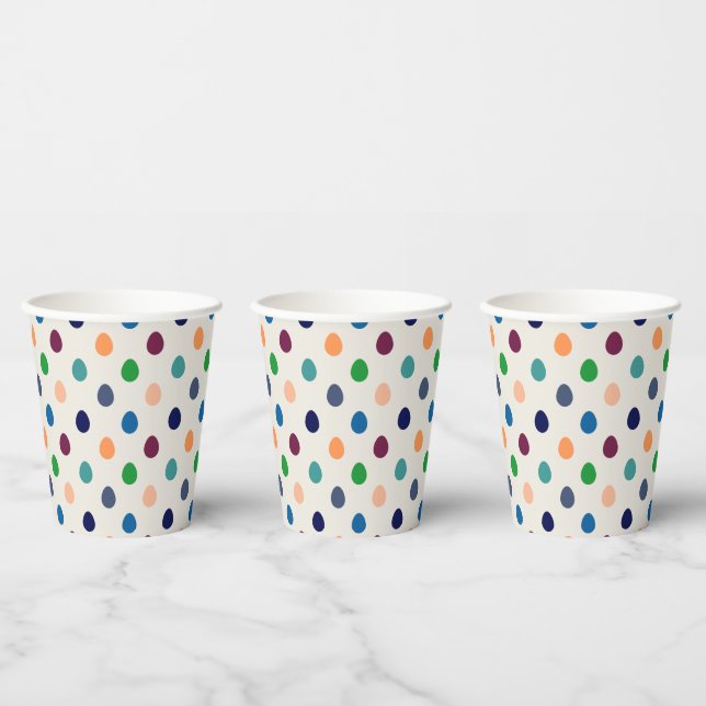 Vasos De Papel Huevos divertidos de Pascua (Multi)