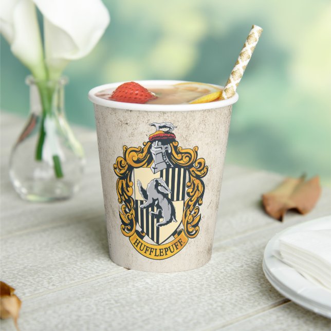 Vasos De Papel Hufflepuff Crest (in situ)
