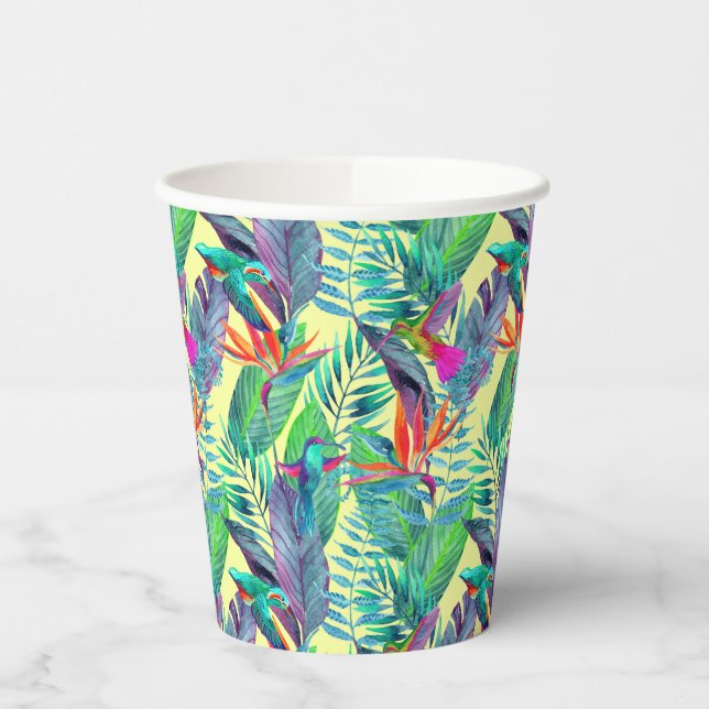 Vasos De Papel Hummingbirds (Izquierda)