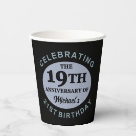 Vasos De Papel Humor de cumpleaños 40 personalizado