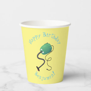Vasos De Papel Humor del personalizado de aspiradora de cuajo