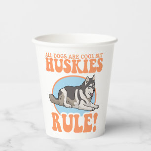 Vasos De Papel Husky Dog Owner Huskies