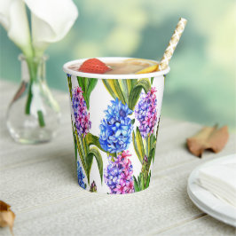 Vasos De Papel Hyacinth de primavera