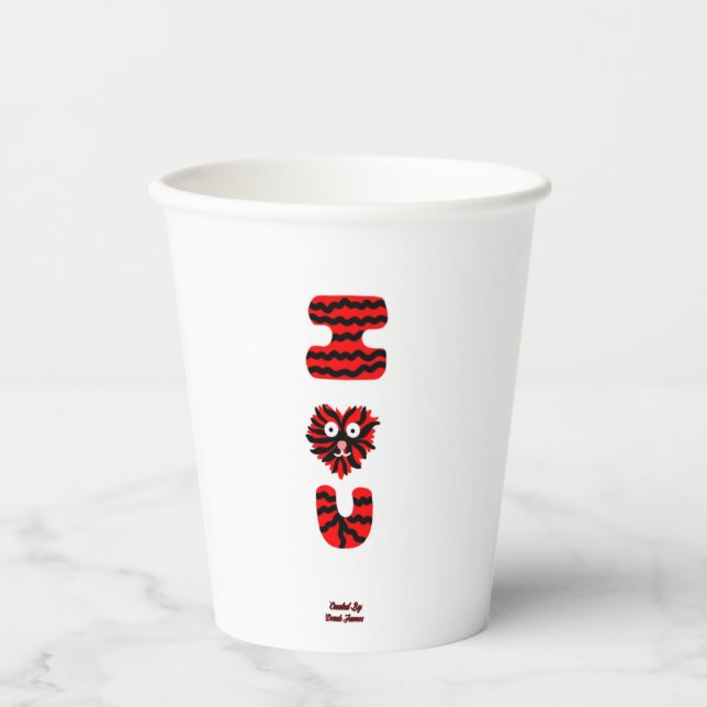 Vasos De Papel I Fuzzy U Paper Cups (Anverso)