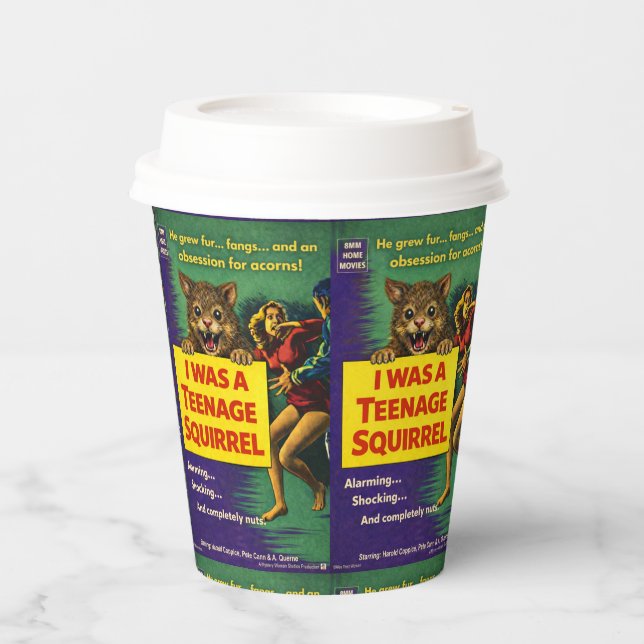 Vasos De Papel I was a teenage squirrel (Anverso)