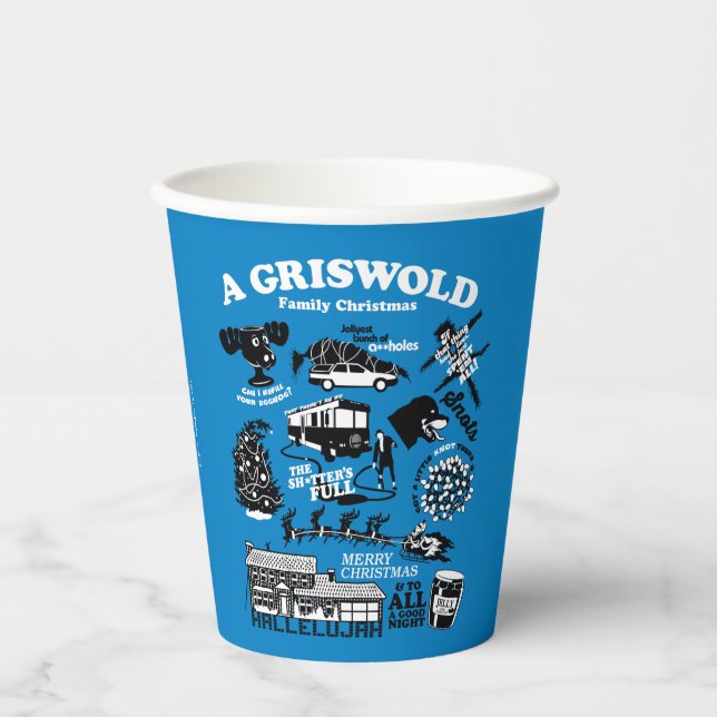 Vasos De Papel Iconos y cotizaciones de vacaciones para navidades (Anverso)