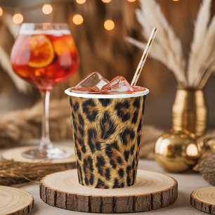 Vasos De Papel ID1153 de los suministros de Fiesta de Safari de i