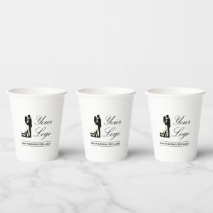 Vasos De Papel Idea Personalizado Boda personalizada Añadir su di