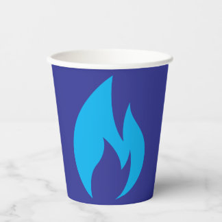 Vasos De Papel Ignorar la Copa de Papel Flame Azul