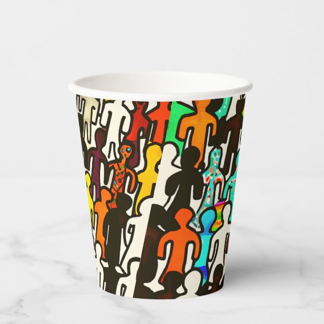 Vasos De Papel Igualdad racial (Anverso)