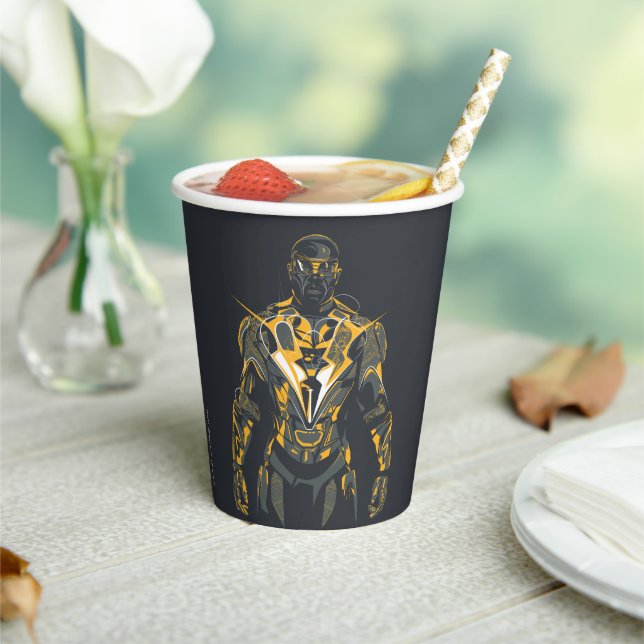 Vasos De Papel Ilustracion Black Lightning (in situ)
