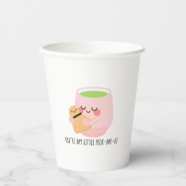 Vasos De Papel Ilustracion Cute Matcha Tea Hug