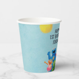 Vasos De Papel Ilustracion de caracteres de Plaza Sésamo