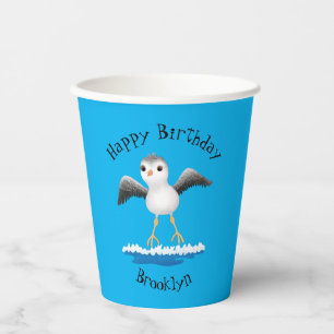 Vasos De Papel Ilustración de dibujos animados de un adorable beb