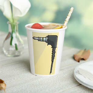 Vasos De Papel ILUSTRACION de gadget tecnológico del conector de