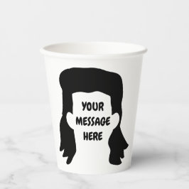 Vasos De Papel Ilustracion de mensajes divertidos y personalizado