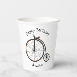 Vasos De Papel Ilustracion de personalizado de bicicletas de alta