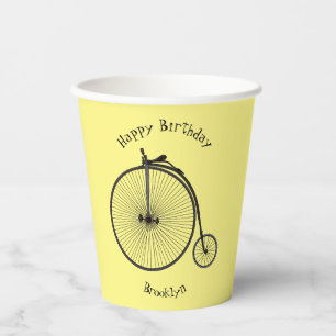 Vasos De Papel Ilustracion de personalizado de bicicletas de alta