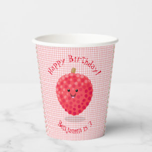 Vasos De Papel Ilustracion de personalizado de linché rosado