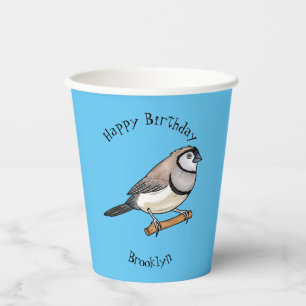 Vasos De Papel Ilustracion de personalizado de pajarita de doble 