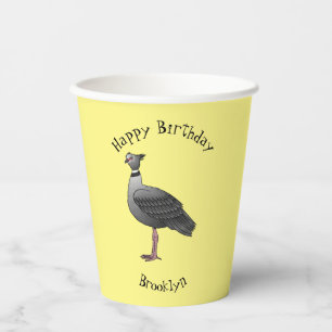 Vasos De Papel Ilustracion de personalizado de pájaro silvestre d