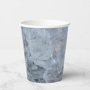 Vasos De Papel Imagen de cubo de hielo enfriando