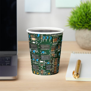 Vasos De Papel Imagen de la tarjeta de circuitos impresos para el