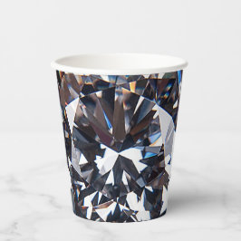 Vasos De Papel Imagen Elegante de Diamante con facetas