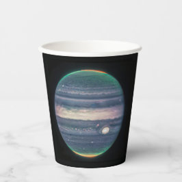 Vasos De Papel Imagen JWST del planeta Júpiter en infrarrojos