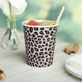 Vasos De Papel Impresión de leopardo