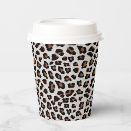 Vasos De Papel Impresión de leopardo