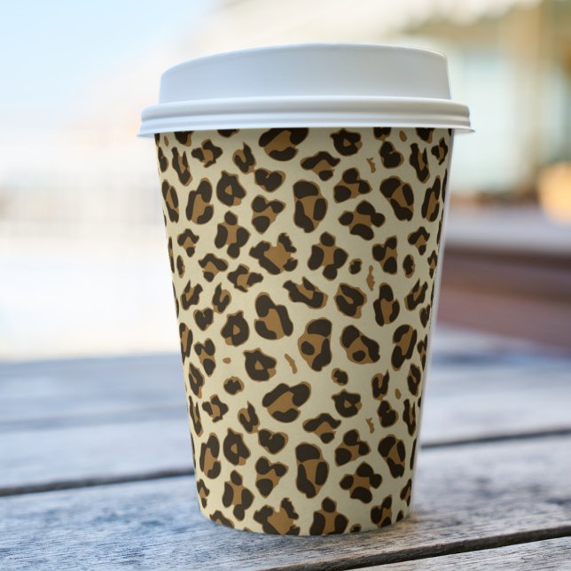 Vasos De Papel Impresión de leopardo de moda (Subido por el creador)