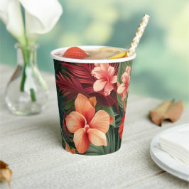 Vasos De Papel Impresión hawaiana