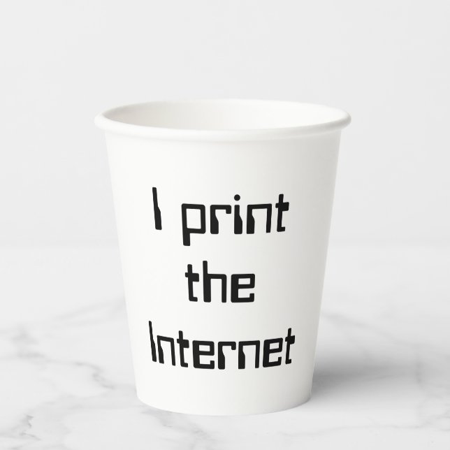 Vasos De Papel Imprimo Internet (Anverso)