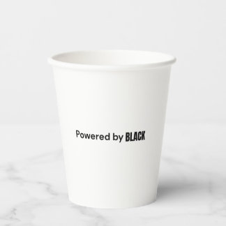 Vasos De Papel Impulsado por Black Paper Cup