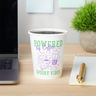 Vasos De Papel Impulsado por café y vibraciones espeluznantes Hal