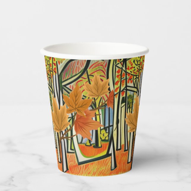 Vasos De Papel Increíble Otoño (Anverso)