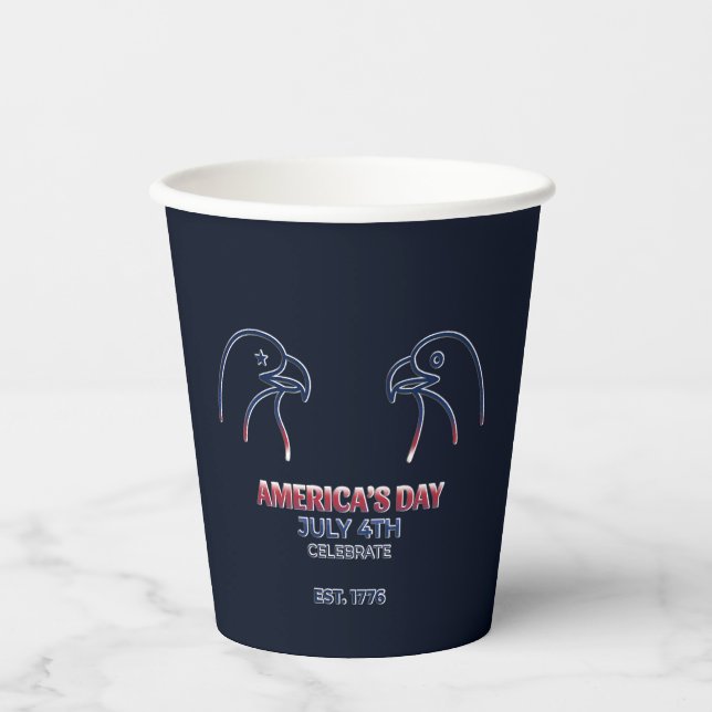 Vasos De Papel  Independence Day / Día de la Independencia 2026 (Anverso)
