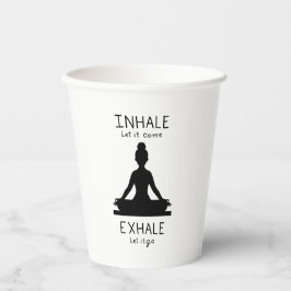 Vasos De Papel Inhale Exhale Yoga