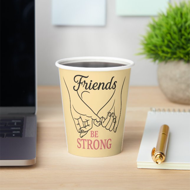 Vasos De Papel Inspirational Friendship Paper Cup (in situ)